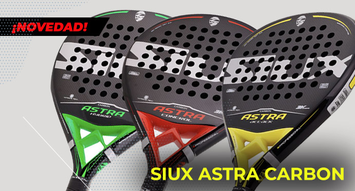 Palas Siux Astra Carbon, nuevo trío de para profesionales